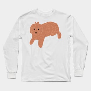 Brown Maltipoo Long Sleeve T-Shirt